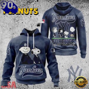 MLB New York Yankees Peanuts 75th Anniversary 2026 All Over Print T Shirt 1 MLB New York Yankees Peanuts 75th Anniversary TShirt, Sweatshirt, Hoodie