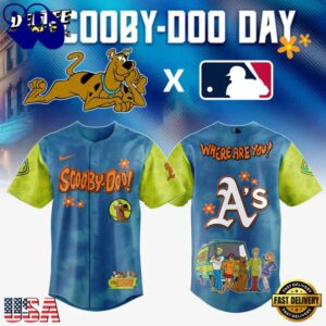MLB Oakland Athletics x Scooby-Doo New 2026 Version Baseball Jersey