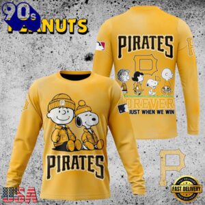 MLB Pittsburgh Pirates Peanuts 75th Anniversary 2026 All Over Print T Shirt 2 MLB Pittsburgh Pirates Peanuts 75th Anniversary TShirt, Sweatshirt, Hoodie
