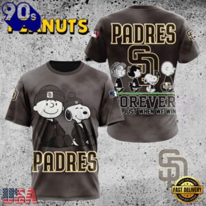 MLB San Diego Padres Peanuts 75th Anniversary TShirt, Sweatshirt, Hoodie