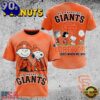 MLB San Francisco Giants Peanuts 75th Anniversary 2026 All Over Print  T Shirt