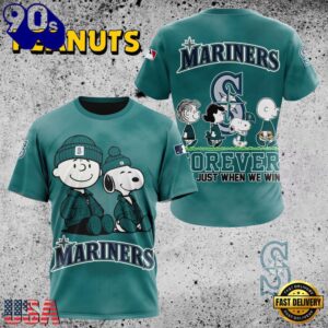 MLB Seattle Mariners Peanuts 75th Anniversary TShirt, Sweatshirt, Hoodie