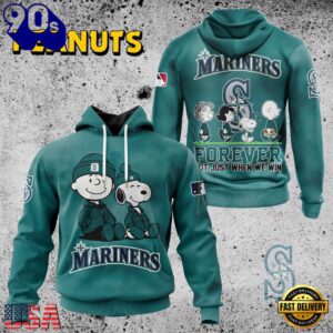 MLB Seattle Mariners Peanuts 75th Anniversary 2026 All Over Print T Shirt 1 MLB Seattle Mariners Peanuts 75th Anniversary TShirt, Sweatshirt, Hoodie
