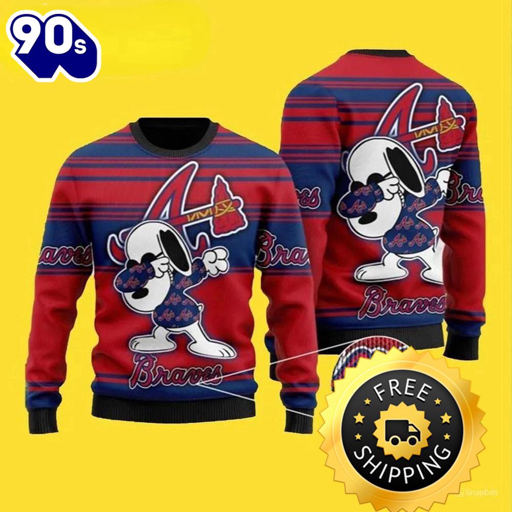 MLB Snoopy Love Atlanta Braves Ugly Christmas Sweater, Atlanta Braves Ugly Sweater, MLB Christmas Sweater MLB Snoopy Love Atlanta Braves Ugly Christmas Sweater, Atlanta Braves Ugly Sweater, MLB Christmas Sweater