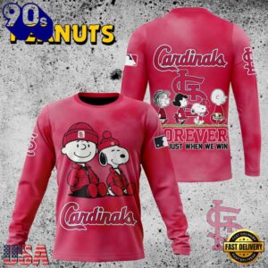 MLB St. Louis Cardinals Peanuts 75th Anniversary 2026 All Over Print T Shirt 2 MLB St. Louis Cardinals Peanuts 75th Anniversary TShirt, Sweatshirt, Hoodie