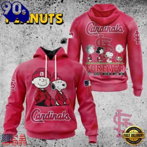 MLB St. Louis Cardinals Peanuts 75th Anniversary 2026 All Over Print T Shirt 1 MLB St. Louis Cardinals Peanuts 75th Anniversary TShirt, Sweatshirt, Hoodie