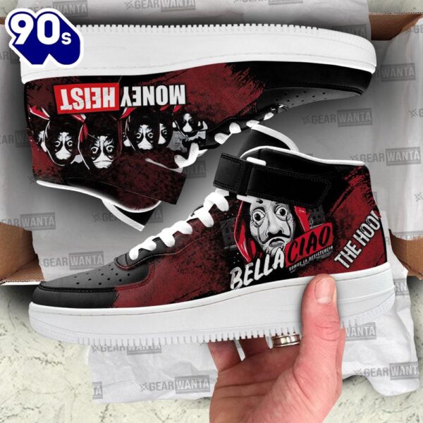 Money Heist High Top Air Force Shoes Custom Sneakers