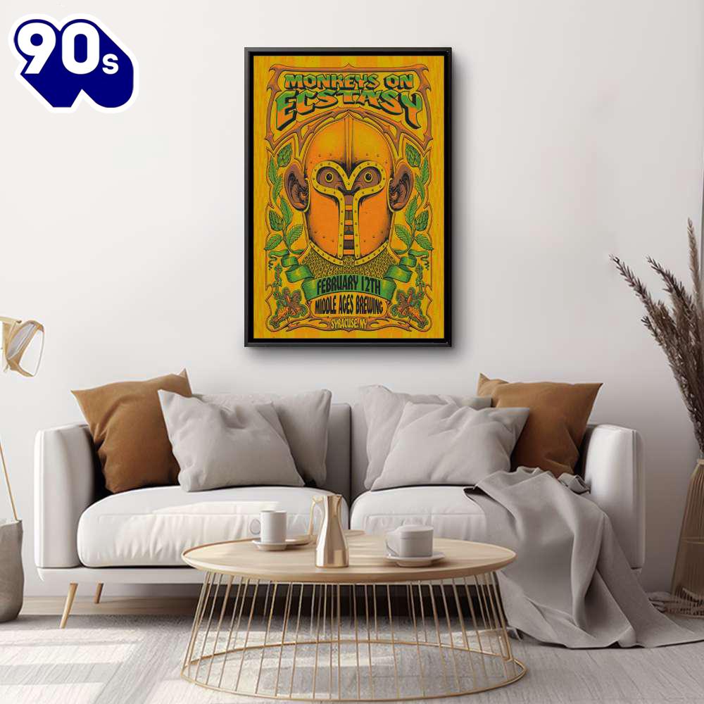 Monkeys On Ecstasy Feb 12 2026 Middle Ages Brewing Company Syracuse NY Poster Monkeys On Ecstasy Feb 12 2026 Middle Ages Brewing Company Syracuse NY Poster