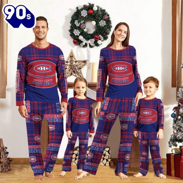NCAA Family Pajama Sets  Montreal Canadiens Pajamas Personalized Your Name