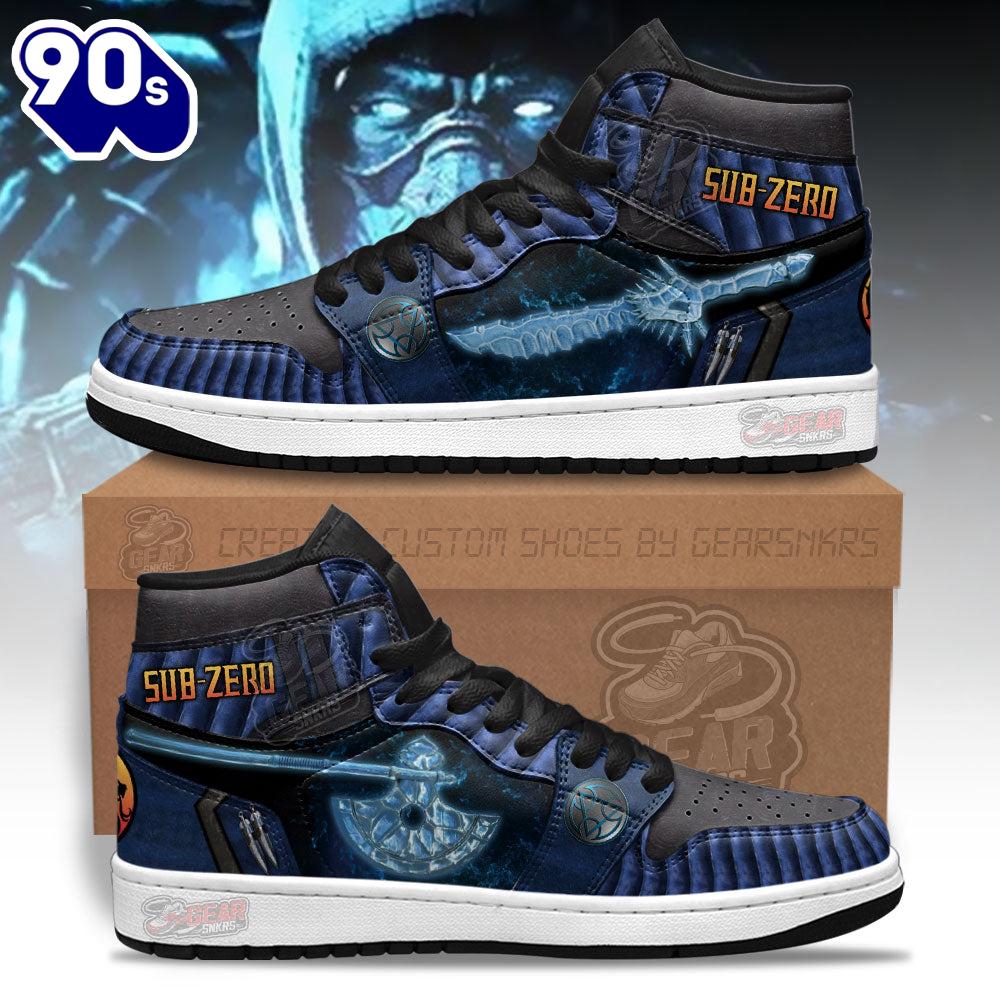 Mortal Kombat Sneakers Sub-zero Weapon Shoes Custom For Fans Mortal Kombat Sneakers Sub-zero Weapon Shoes Custom For Fans
