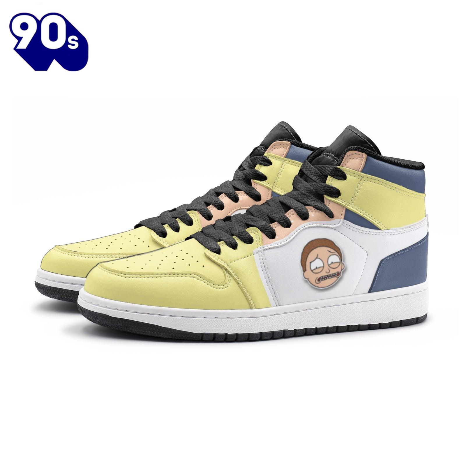 Morty Smith AJ1s Sneakers Sick Face Custom For Fans v1 Morty Smith AJ1s Sneakers Sick Face Custom For Fans v1