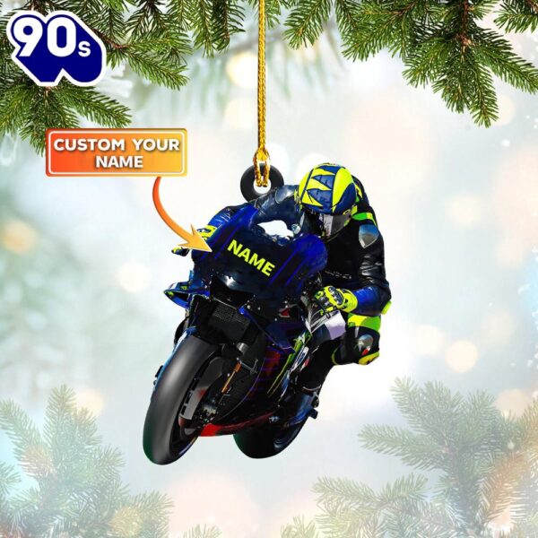 Motorcycle – Custom Shaped Ornament, Gift For Christmas