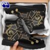Music Asboots Black And Gold Geometric All Season Boots Gift Xmas