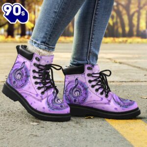 Music Asboots Note Vortex Purple Brush All Season Boots
