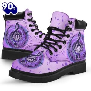 Music Asboots Note Vortex Purple Brush All Season Boots