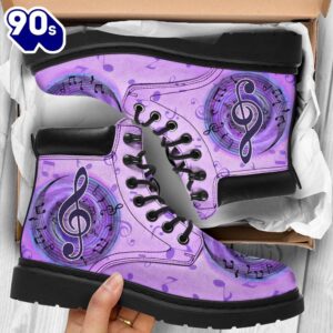 Music Asboots Note Vortex Purple Brush All Season Boots