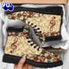 Music Flower Red Classic Vintage Asboot All Season Boots Gift Xmas