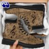 Music Note Carving Asboots All Season Boots Gift Xmas