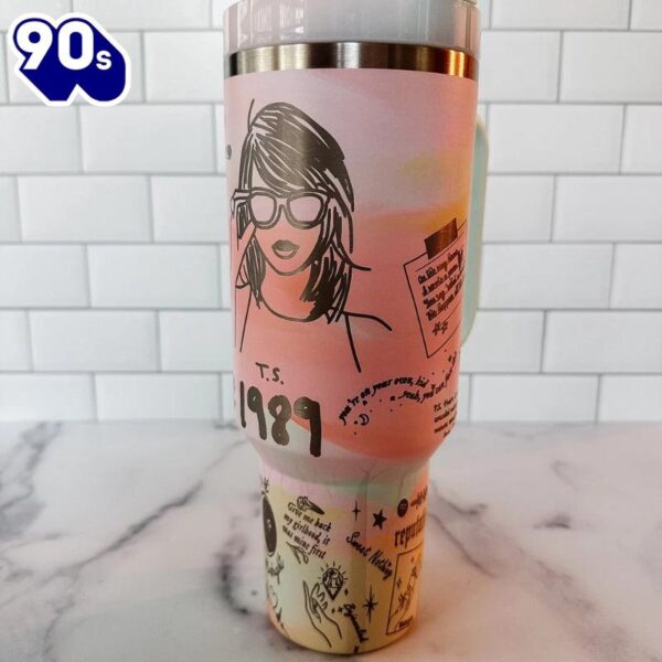 Music Themed 40oz Insulated Tumbler With Handle