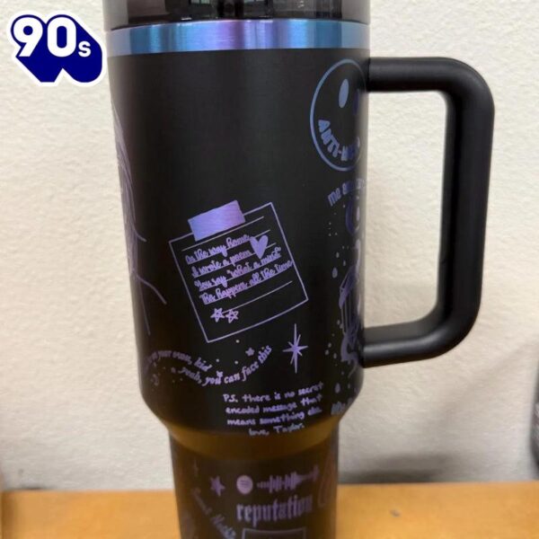 Music Themed 40oz Insulated Tumbler With Handle