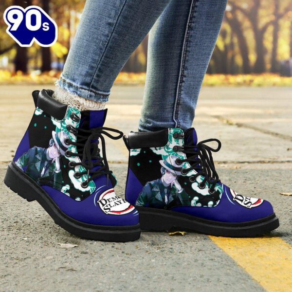 Muzan Leather Boots Shoes Demon Slayer Anime Custom