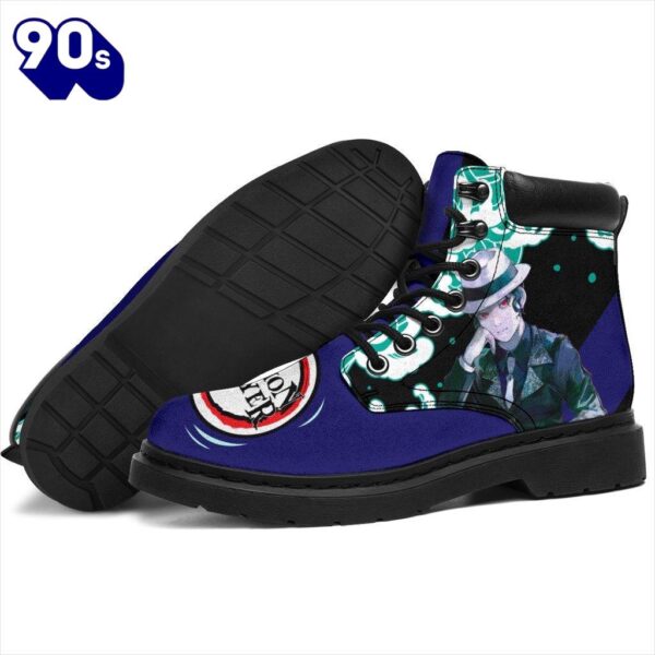 Muzan Leather Boots Shoes Demon Slayer Anime Custom