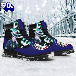 Muzan Leather Boots Shoes Demon Slayer Anime Custom