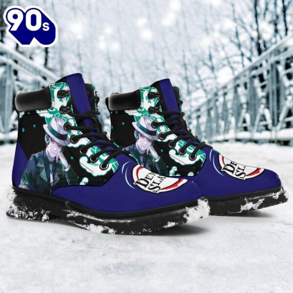 Muzan Leather Boots Shoes Demon Slayer Anime Custom
