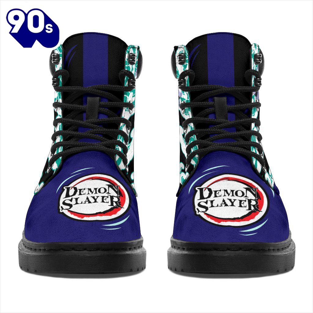 Muzan Leather Boots Shoes Demon Slayer Anime Custom Muzan Leather Boots Shoes Demon Slayer Anime Custom