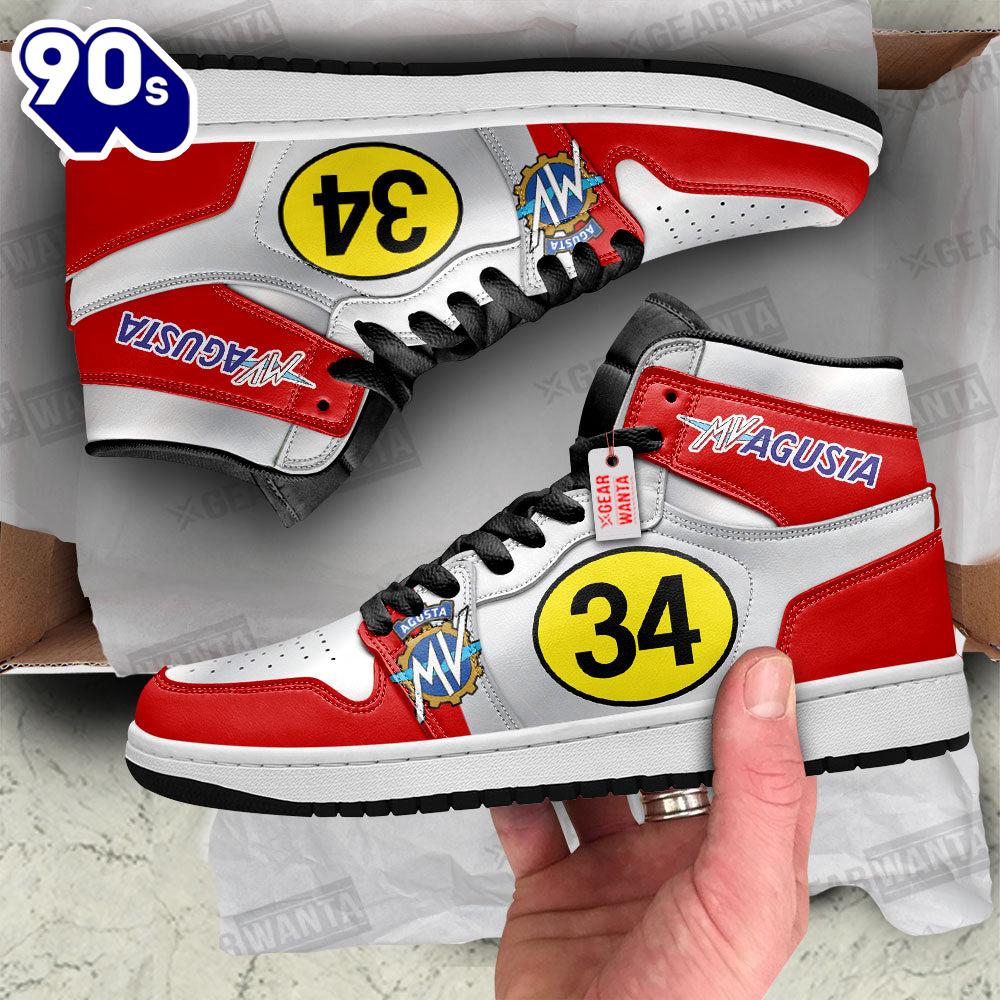 MV Agusta 500s MotoGP J1 Shoes Custom Sneakers For Fans MV Agusta 500s MotoGP J1 Shoes Custom Sneakers For Fans