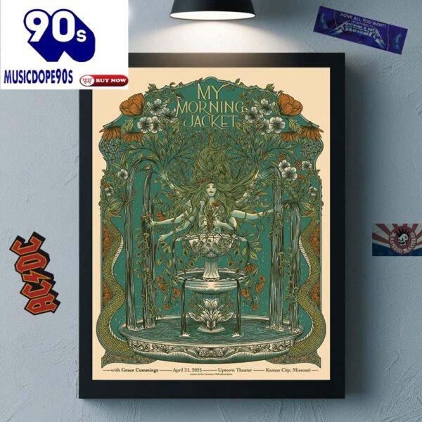 My Morning Jacket For In Kansas City Missouri At Uptown Theater On April 21 2025 Mother Earthwork Canvas
