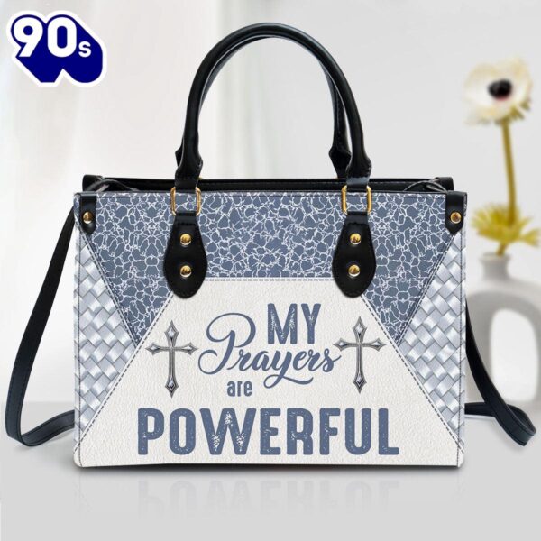 My Prayers Are Powerful Gorgeous Leather Handbag Christ Gifts Leather Bags  Gift For  Women Christmas