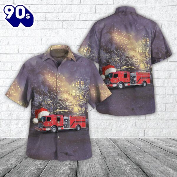 Naples, Florida, Greater Naples Fire Rescue District Christmas Hawaiian Shirt