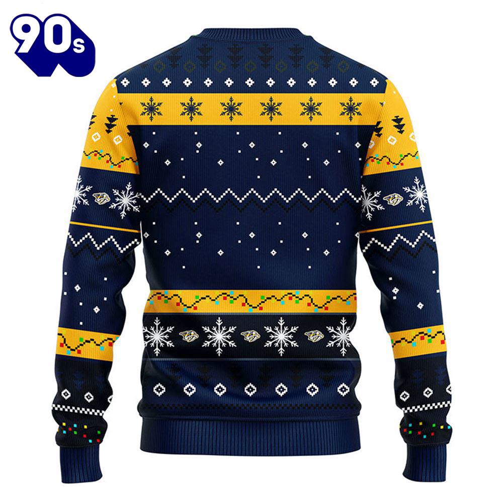 Nashville Predators Hohoho Mickey Christmas Ugly Sweater Gift Christmas Nashville Predators Hohoho Mickey Christmas Ugly Sweater Gift Christmas