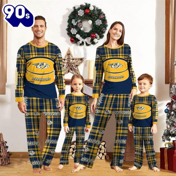 NCAA Family Pajama Sets  Nashville Predators Pajamas Personalized Your Name