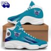 NBA Charlotte Hornets Teal Dark Purple Air Jordan 13 Shoes Gift Xmas