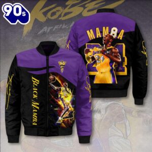 NBA Kobe Bryant x Los Angeles Lakers 3D Bomber Jacket  For Fans