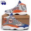 NBA New York Knicks Silver Blue Air Jordan 13 Shoes Gift Xmas
