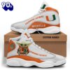 NCAA Miami Hurricanes Custom Name Air Jordan 13 Shoes Gift Xmas