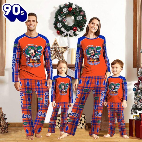NCAA Mickey Mouse Florida Gators Pajamas Personalized Your Name Mickey  Pajama Set