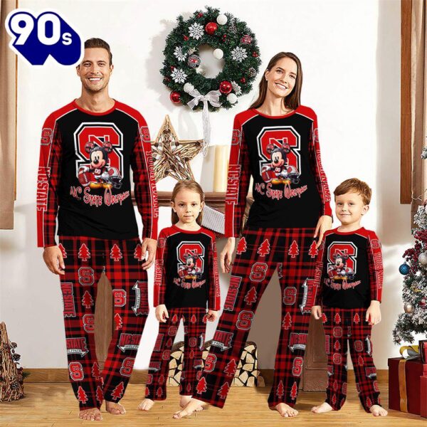 NCAA Mickey Mouse NC State Wolfpack Pajamas Personalized Your Name Mickey  Pajama Set