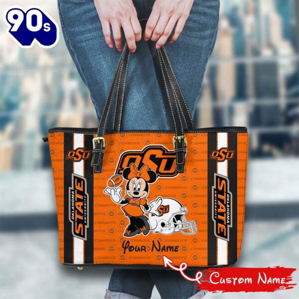 NCAA Oklahoma State Cowboys Minnie Women Leather Tote Bag