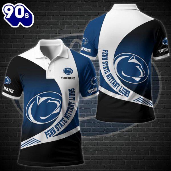 NCAA Penn State Nittany Lions Team Polo Shirt Custom Your Name  Gift Christmas