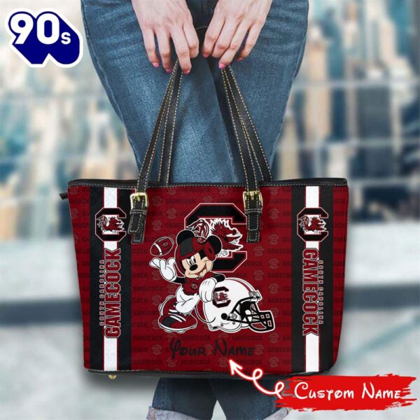 NCAA South Carolina Gamecocks Mickey Women Leather Tote Bag