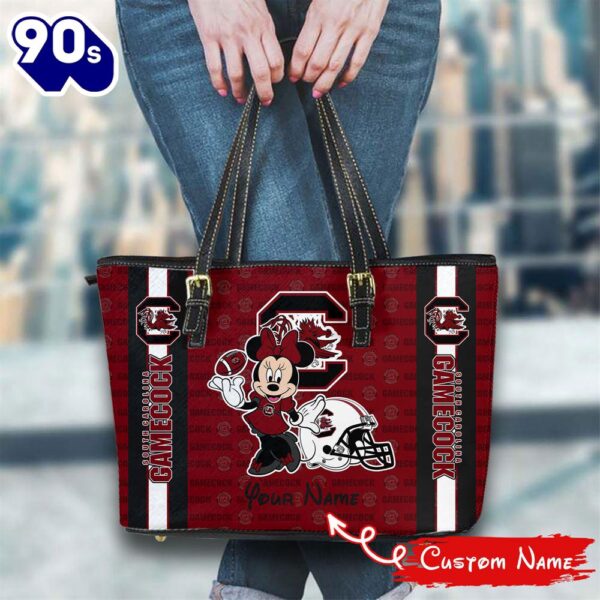 NCAA South Carolina Gamecocks Minnie Women Leather Tote Bag
