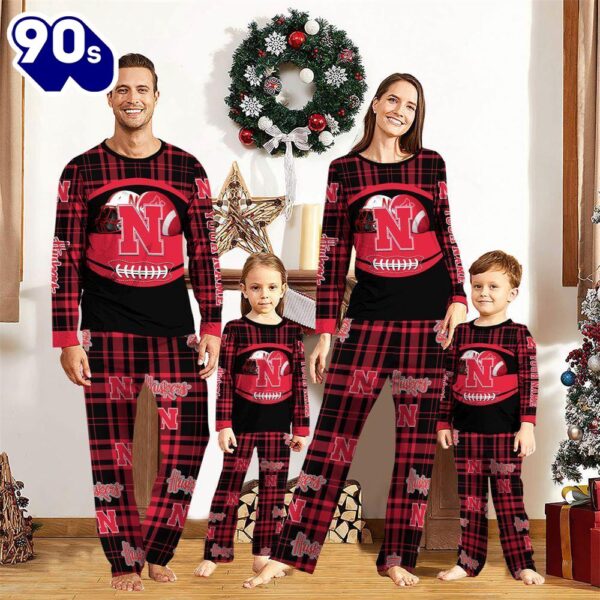 NCAA Family Pajama Sets  Nebraska Cornhuskers Pajamas Personalized Your Name