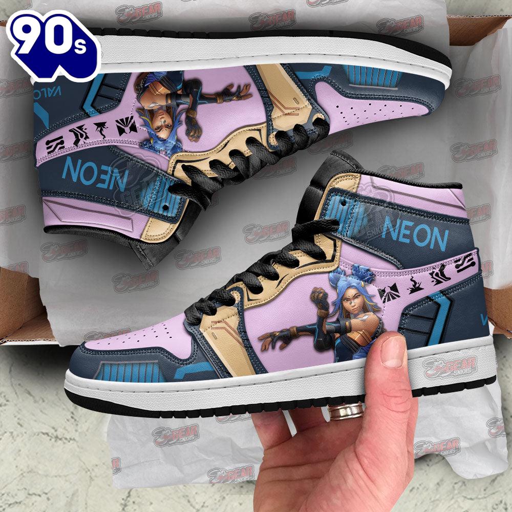 Neon Valorant Agent Shoes Custom For Gamer v1 Neon Valorant Agent Shoes Custom For Gamer v1