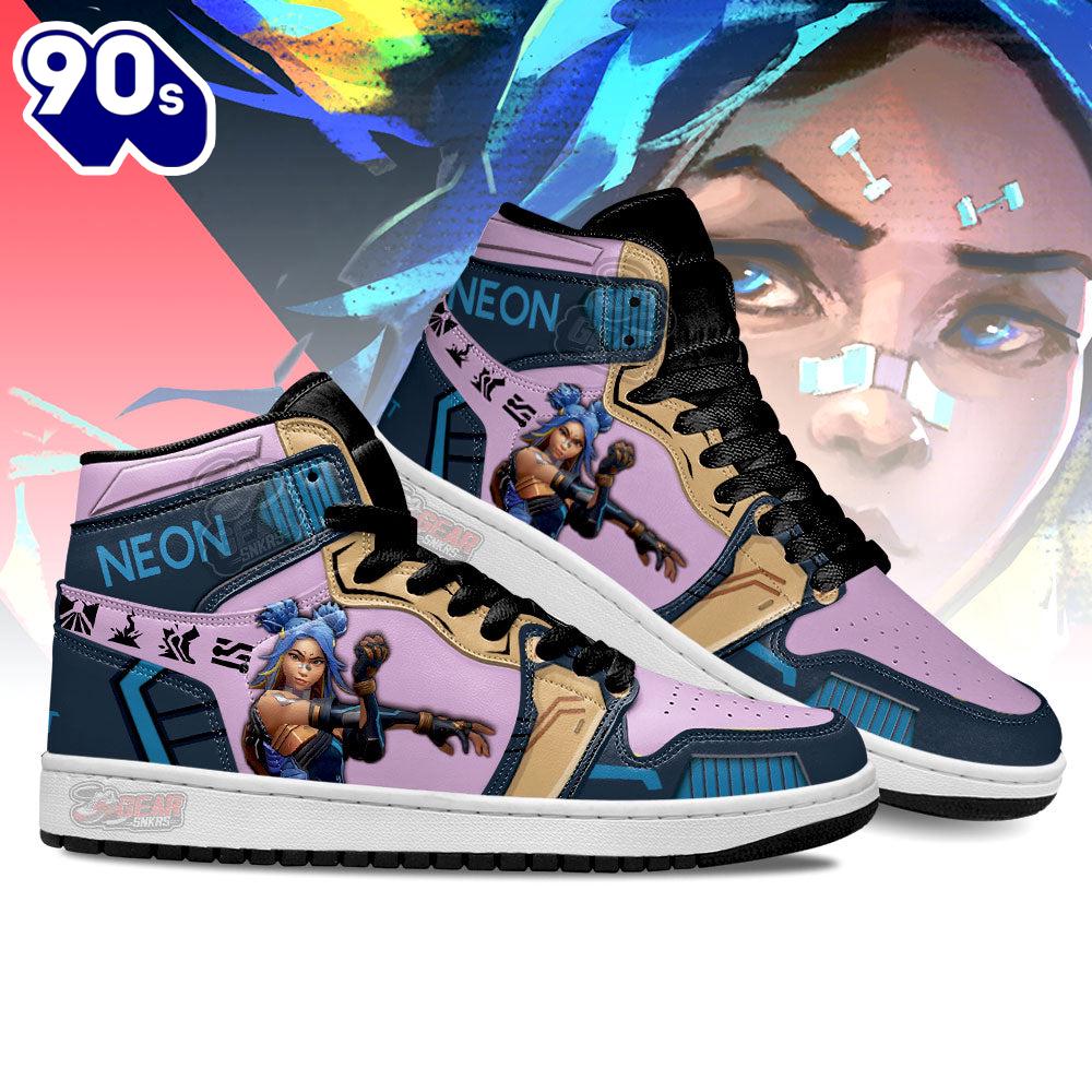 Neon Valorant Agent Shoes Custom For Gamer v1 Neon Valorant Agent Shoes Custom For Gamer v1