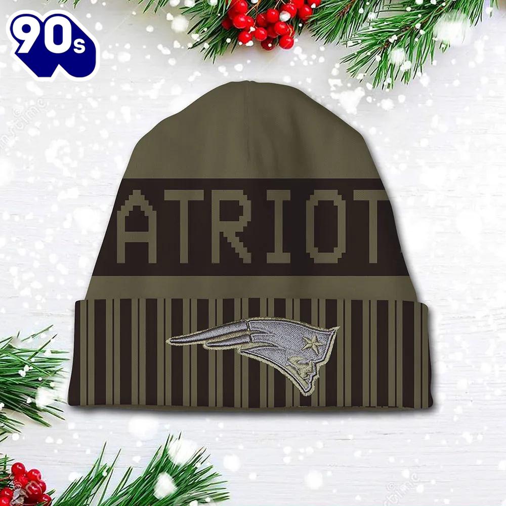 New England Patriots 2025 Salute to Service Beanie Hat New England Patriots 2025 Salute to Service Beanie Hat