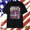 New England Patriots All Time Greats Players Signature Football T Shirt, Viral 2D Graphic Tee